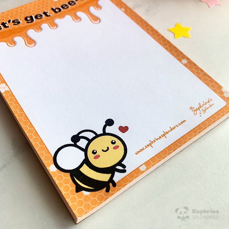 Let's Get Bee-zy Mini Notepad