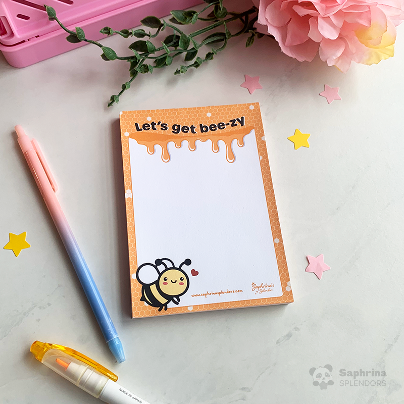 Let's Get Bee-zy Mini Notepad