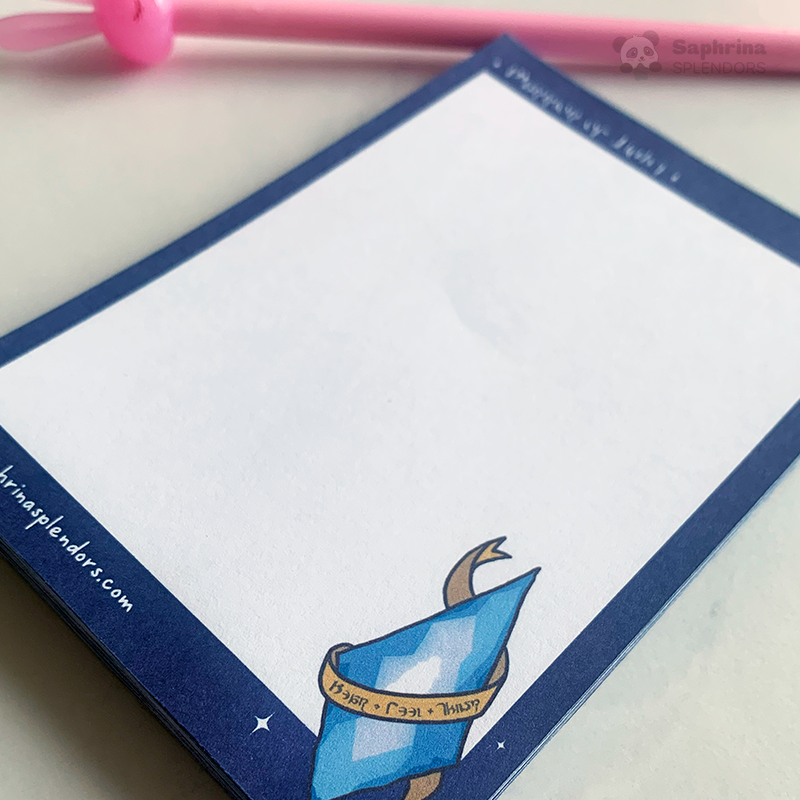 Hydaelyn Crystal Mini Notepad